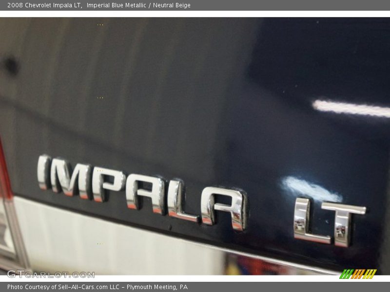 Imperial Blue Metallic / Neutral Beige 2008 Chevrolet Impala LT
