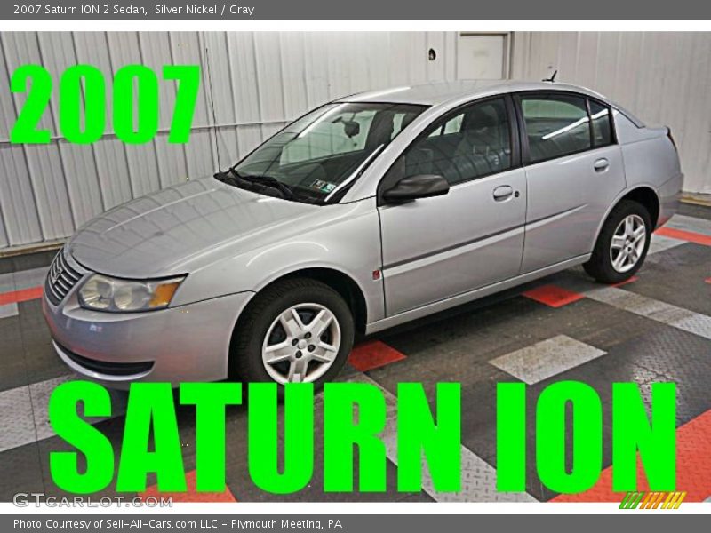Silver Nickel / Gray 2007 Saturn ION 2 Sedan
