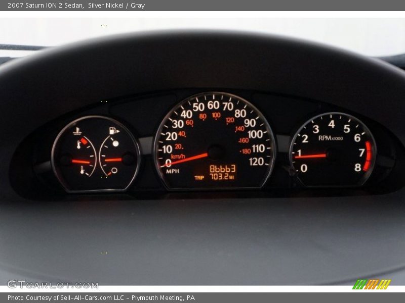 Silver Nickel / Gray 2007 Saturn ION 2 Sedan