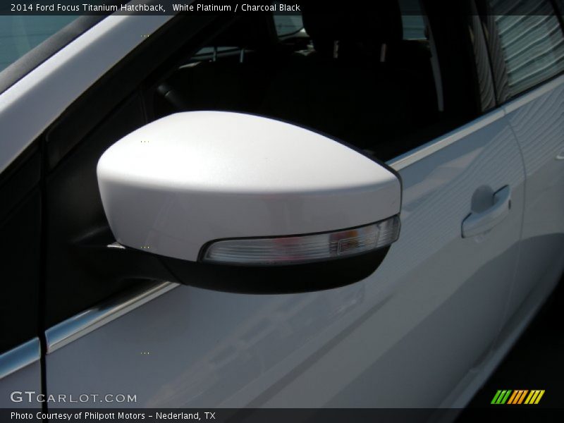 White Platinum / Charcoal Black 2014 Ford Focus Titanium Hatchback