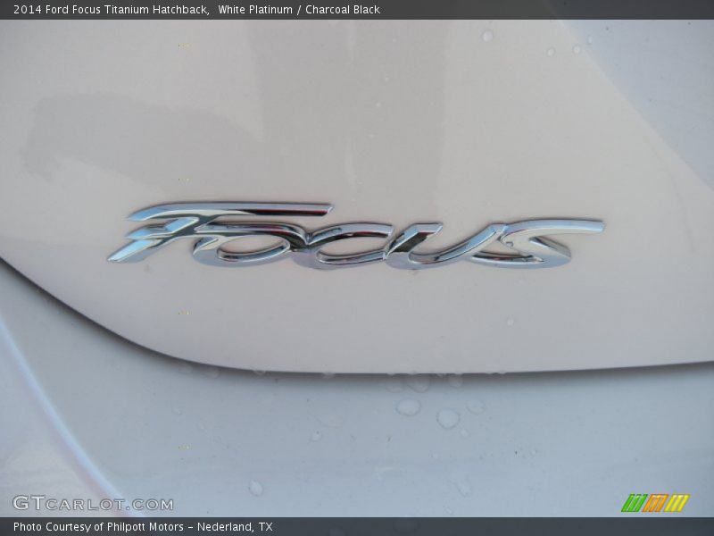 White Platinum / Charcoal Black 2014 Ford Focus Titanium Hatchback