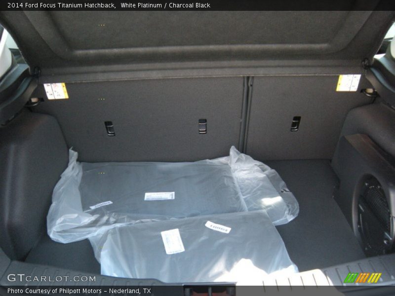 White Platinum / Charcoal Black 2014 Ford Focus Titanium Hatchback
