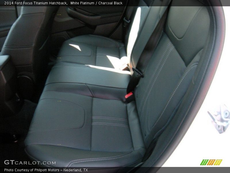 White Platinum / Charcoal Black 2014 Ford Focus Titanium Hatchback
