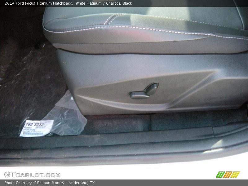 White Platinum / Charcoal Black 2014 Ford Focus Titanium Hatchback