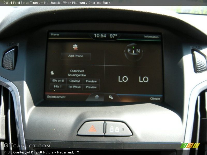 White Platinum / Charcoal Black 2014 Ford Focus Titanium Hatchback