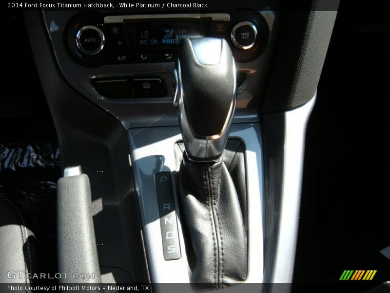 White Platinum / Charcoal Black 2014 Ford Focus Titanium Hatchback