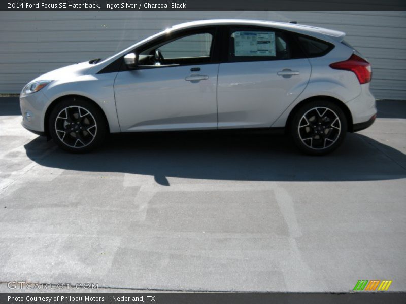Ingot Silver / Charcoal Black 2014 Ford Focus SE Hatchback