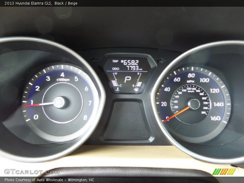 Black / Beige 2013 Hyundai Elantra GLS