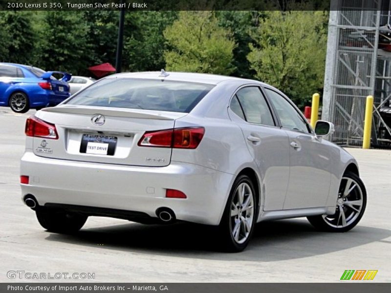 Tungsten Silver Pearl / Black 2010 Lexus IS 350