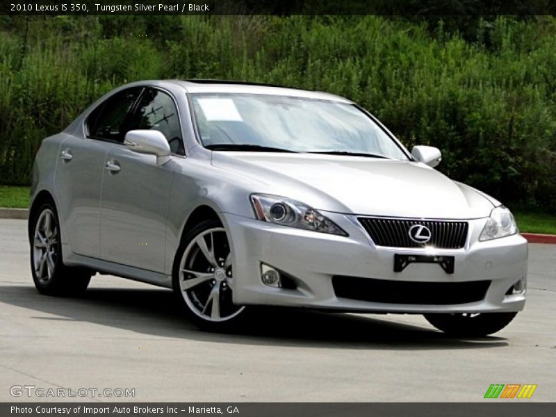 Tungsten Silver Pearl / Black 2010 Lexus IS 350