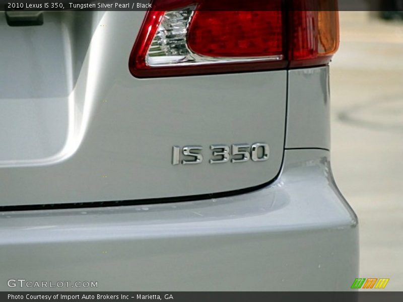 Tungsten Silver Pearl / Black 2010 Lexus IS 350