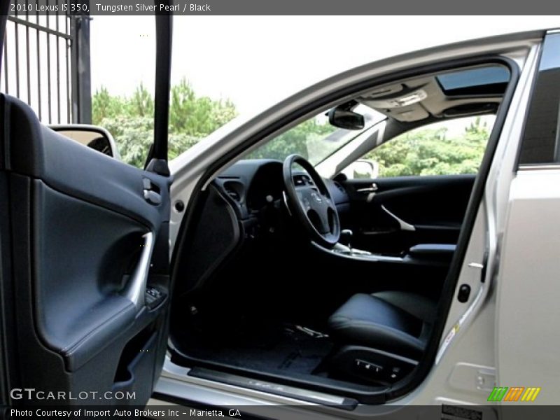 Tungsten Silver Pearl / Black 2010 Lexus IS 350