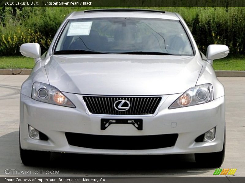 Tungsten Silver Pearl / Black 2010 Lexus IS 350