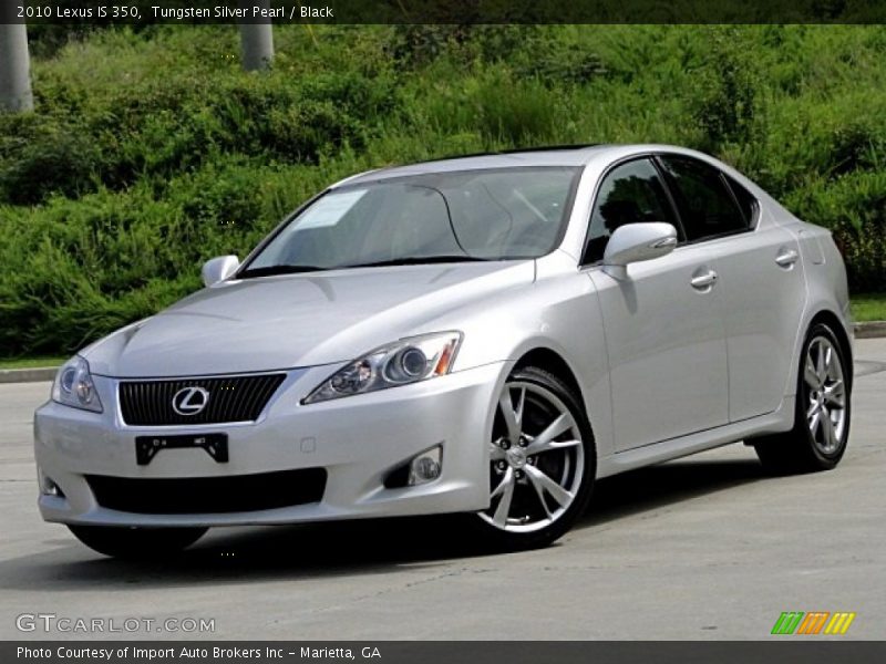 Tungsten Silver Pearl / Black 2010 Lexus IS 350