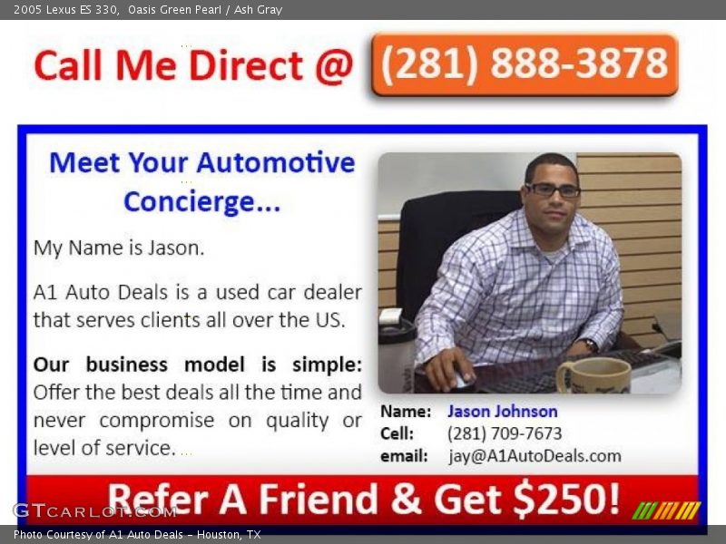 Oasis Green Pearl / Ash Gray 2005 Lexus ES 330