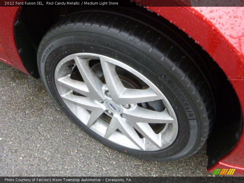 Red Candy Metallic / Medium Light Stone 2012 Ford Fusion SEL