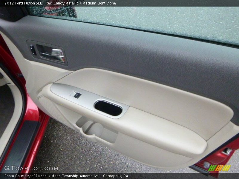 Red Candy Metallic / Medium Light Stone 2012 Ford Fusion SEL