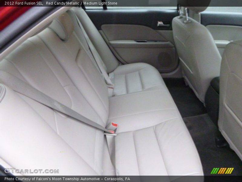 Red Candy Metallic / Medium Light Stone 2012 Ford Fusion SEL