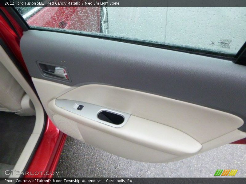 Red Candy Metallic / Medium Light Stone 2012 Ford Fusion SEL
