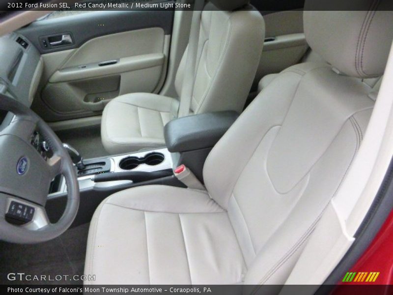 Red Candy Metallic / Medium Light Stone 2012 Ford Fusion SEL