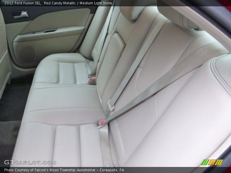 Red Candy Metallic / Medium Light Stone 2012 Ford Fusion SEL