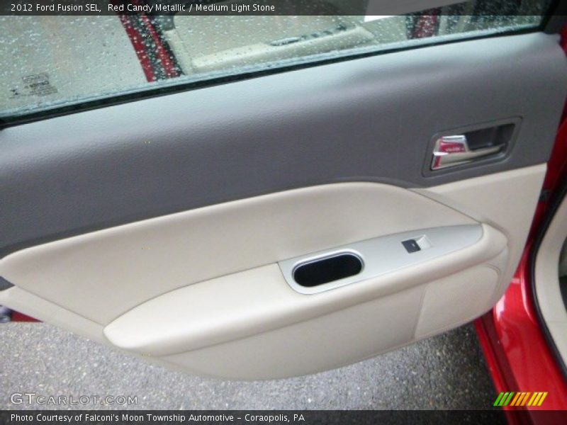 Red Candy Metallic / Medium Light Stone 2012 Ford Fusion SEL