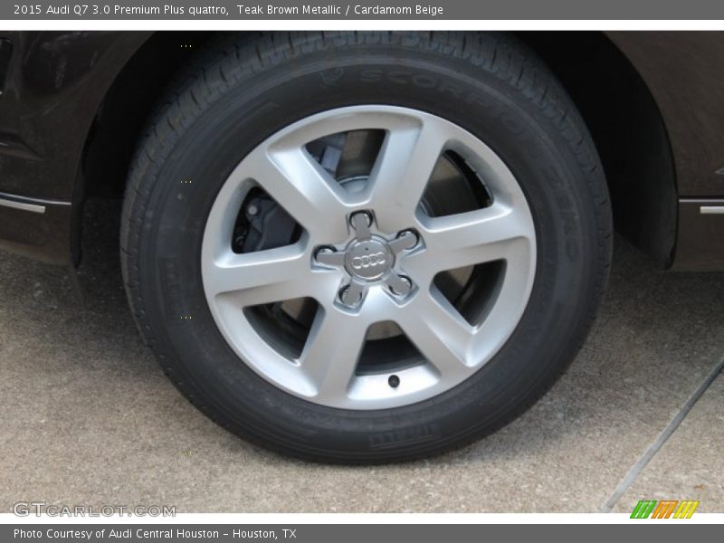 Teak Brown Metallic / Cardamom Beige 2015 Audi Q7 3.0 Premium Plus quattro