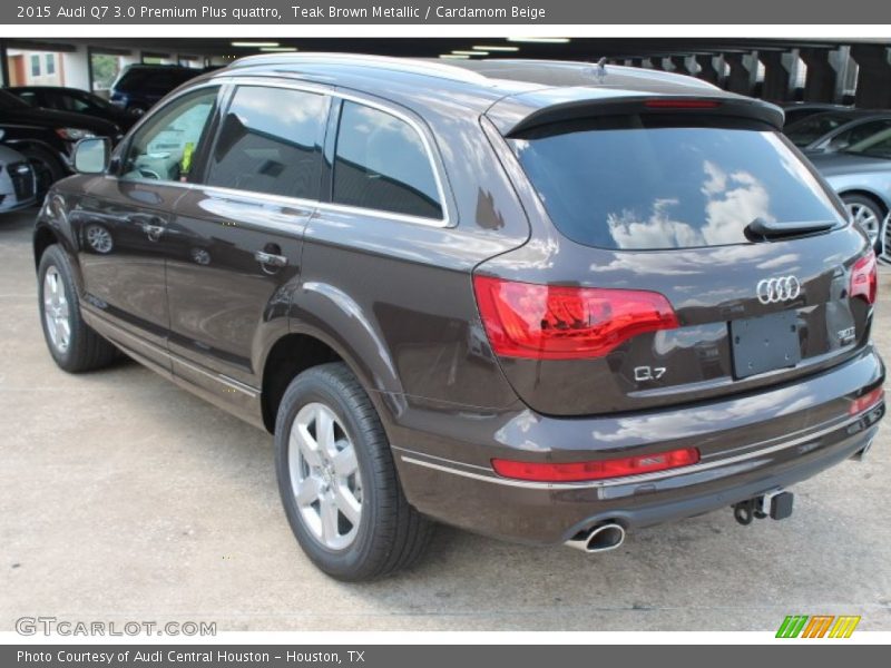 Teak Brown Metallic / Cardamom Beige 2015 Audi Q7 3.0 Premium Plus quattro