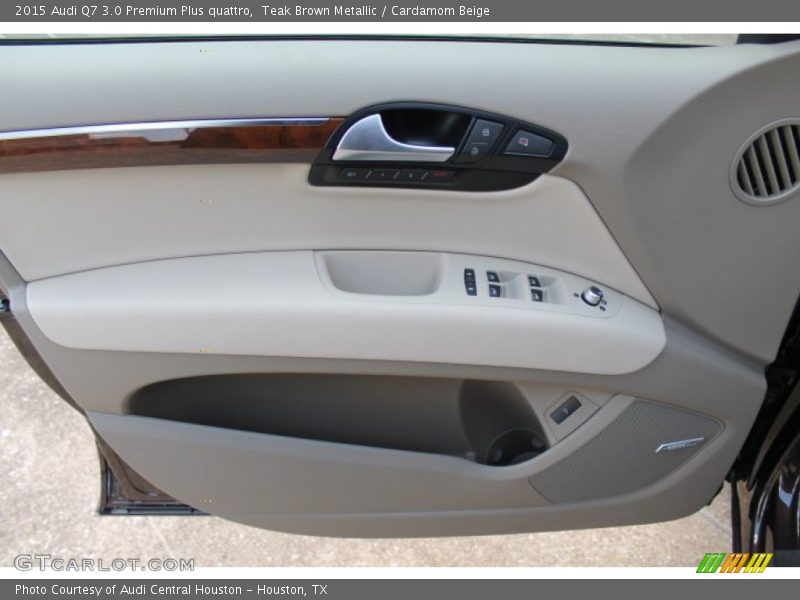 Teak Brown Metallic / Cardamom Beige 2015 Audi Q7 3.0 Premium Plus quattro