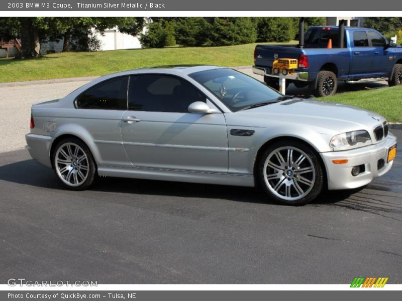 Titanium Silver Metallic / Black 2003 BMW M3 Coupe