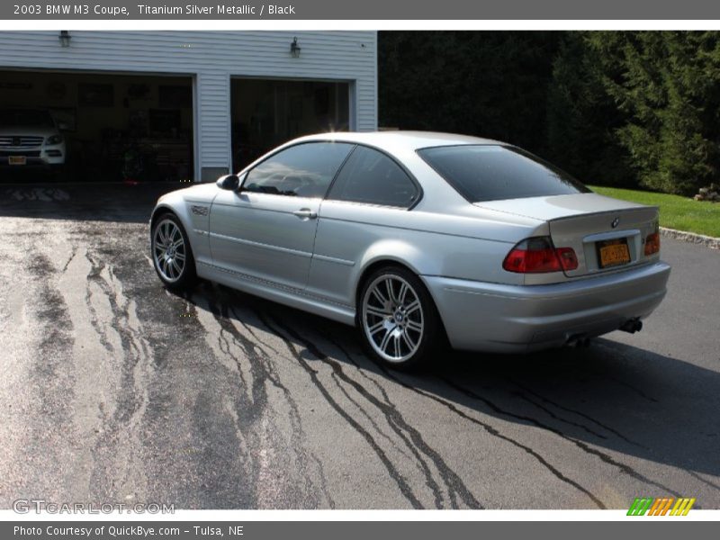 Titanium Silver Metallic / Black 2003 BMW M3 Coupe