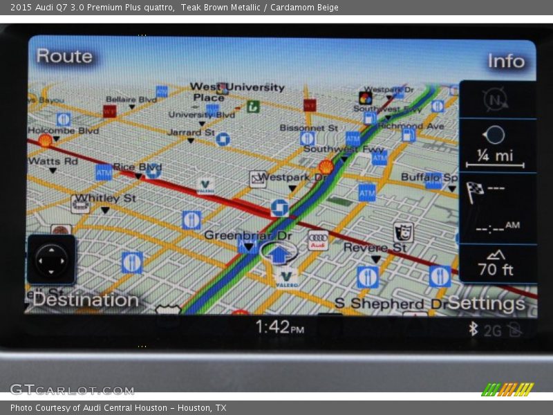 Teak Brown Metallic / Cardamom Beige 2015 Audi Q7 3.0 Premium Plus quattro