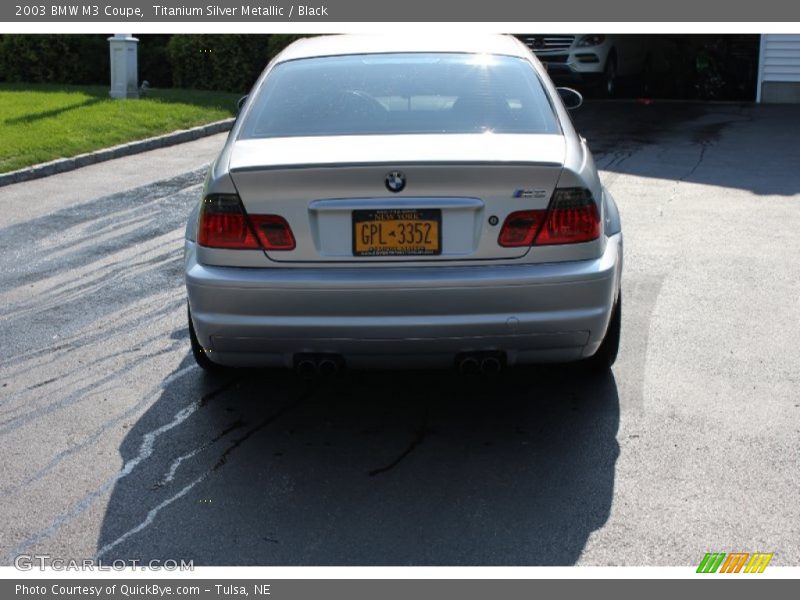 Titanium Silver Metallic / Black 2003 BMW M3 Coupe