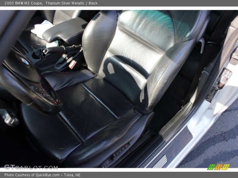 Titanium Silver Metallic / Black 2003 BMW M3 Coupe