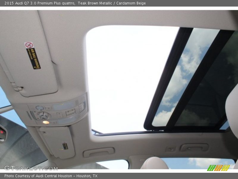Teak Brown Metallic / Cardamom Beige 2015 Audi Q7 3.0 Premium Plus quattro
