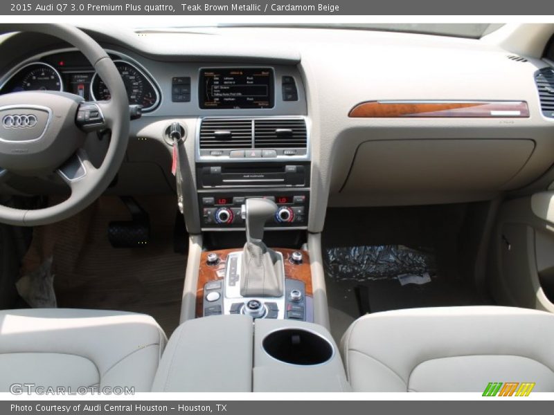 Teak Brown Metallic / Cardamom Beige 2015 Audi Q7 3.0 Premium Plus quattro