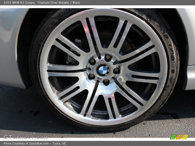 Titanium Silver Metallic / Black 2003 BMW M3 Coupe