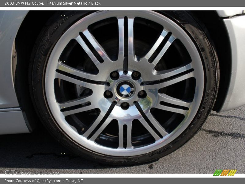 Titanium Silver Metallic / Black 2003 BMW M3 Coupe