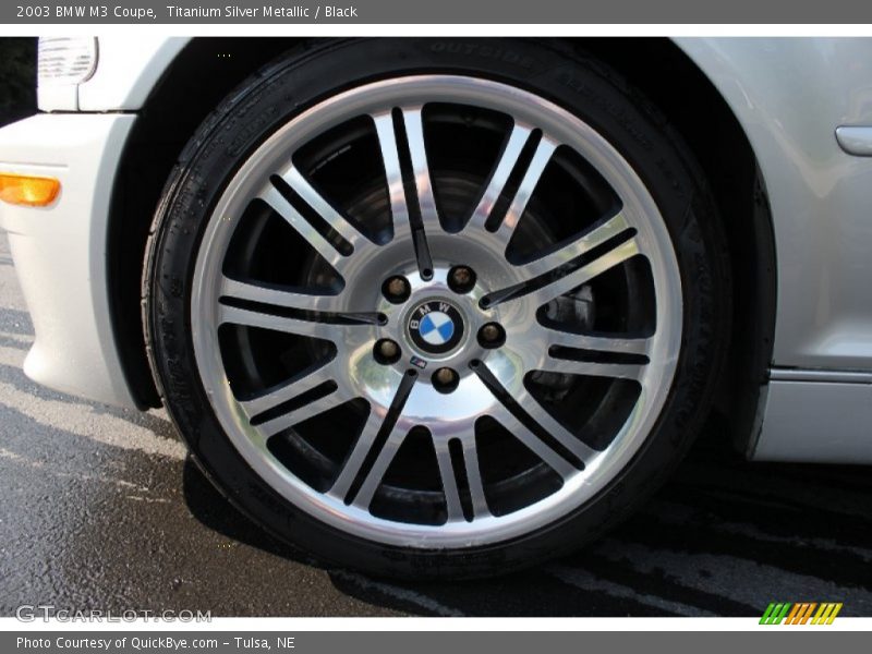 Titanium Silver Metallic / Black 2003 BMW M3 Coupe