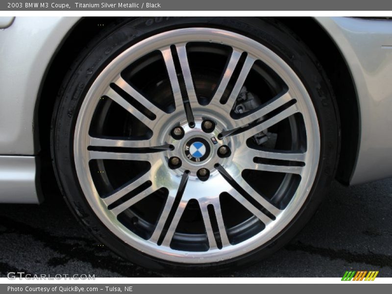 Titanium Silver Metallic / Black 2003 BMW M3 Coupe
