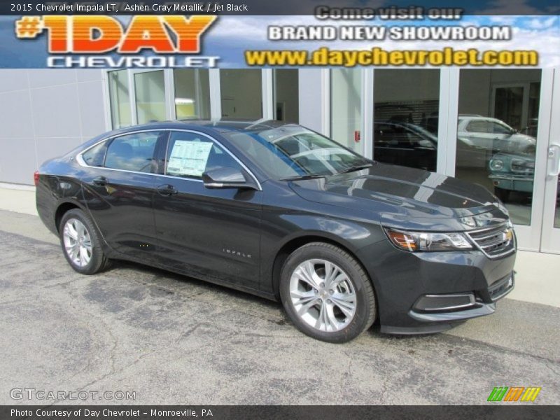 Ashen Gray Metallic / Jet Black 2015 Chevrolet Impala LT