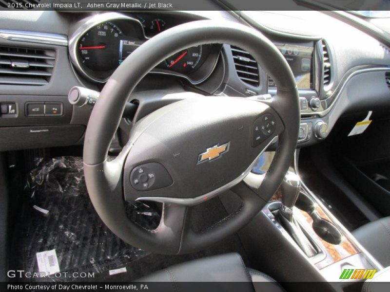Ashen Gray Metallic / Jet Black 2015 Chevrolet Impala LT