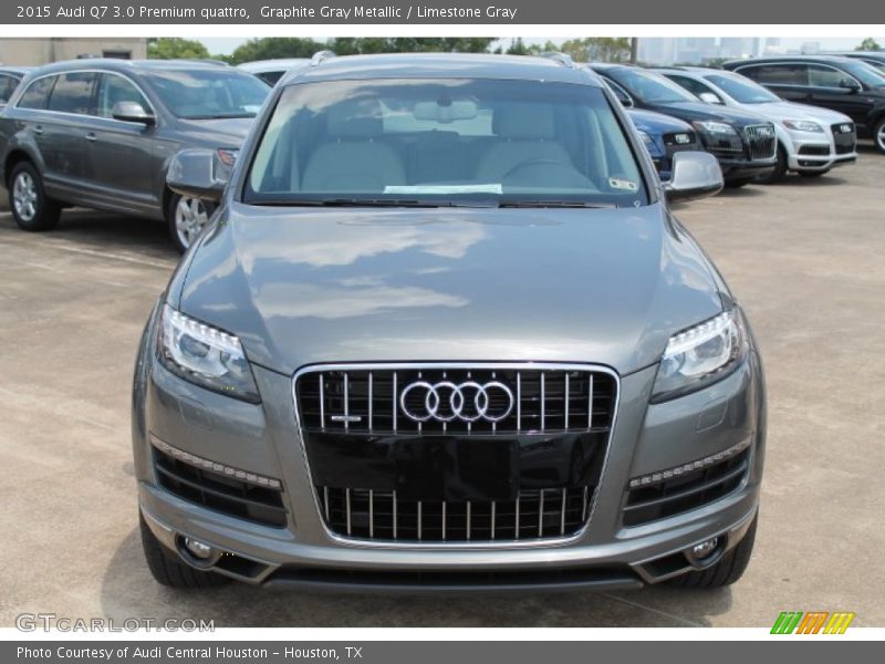 Graphite Gray Metallic / Limestone Gray 2015 Audi Q7 3.0 Premium quattro