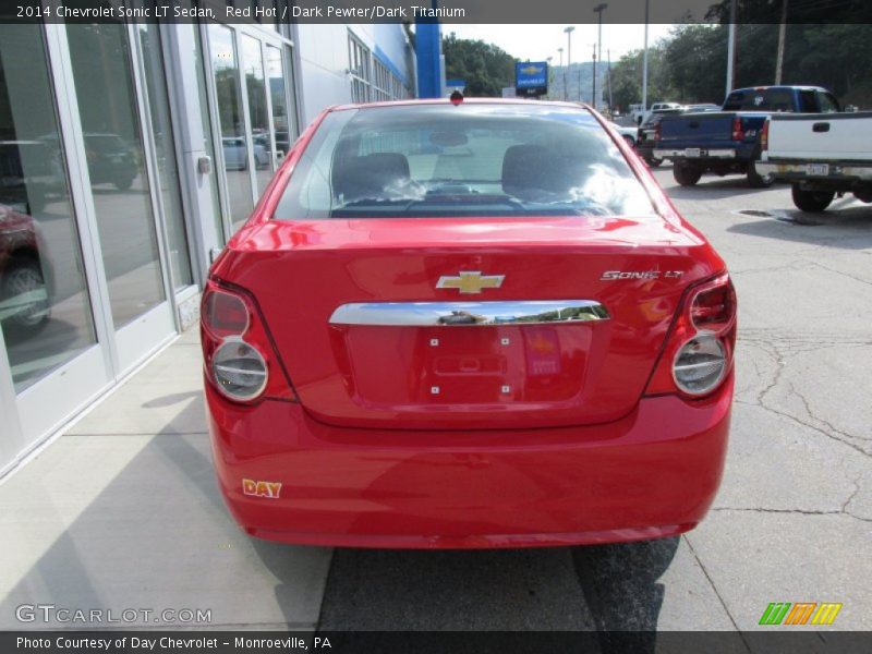 Red Hot / Dark Pewter/Dark Titanium 2014 Chevrolet Sonic LT Sedan