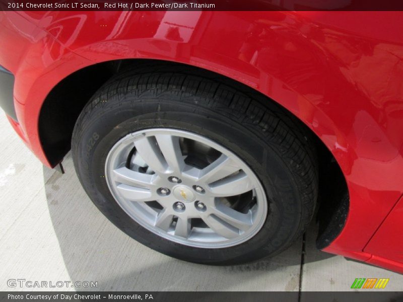 Red Hot / Dark Pewter/Dark Titanium 2014 Chevrolet Sonic LT Sedan