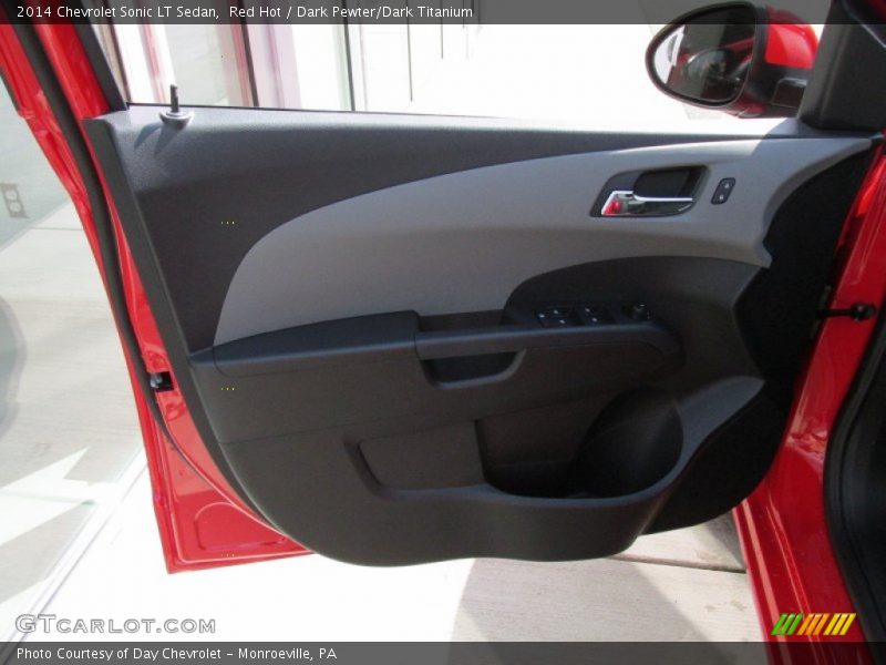 Red Hot / Dark Pewter/Dark Titanium 2014 Chevrolet Sonic LT Sedan