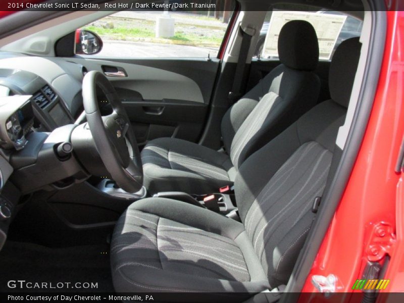 Red Hot / Dark Pewter/Dark Titanium 2014 Chevrolet Sonic LT Sedan