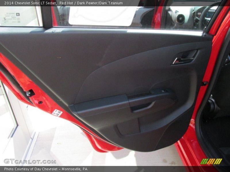 Red Hot / Dark Pewter/Dark Titanium 2014 Chevrolet Sonic LT Sedan
