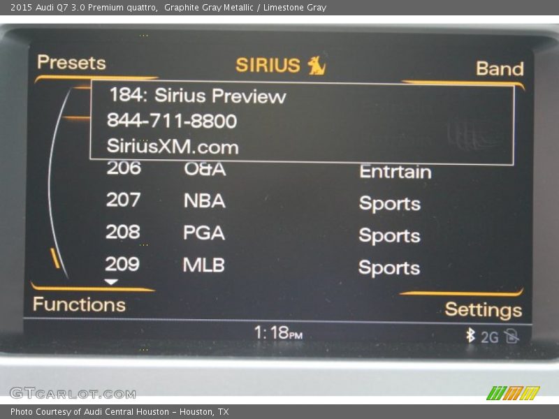 Graphite Gray Metallic / Limestone Gray 2015 Audi Q7 3.0 Premium quattro