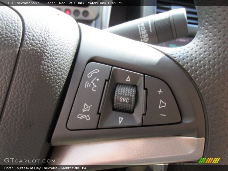 Red Hot / Dark Pewter/Dark Titanium 2014 Chevrolet Sonic LT Sedan